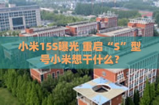 小米15S曝光 重启“S”型号小米想干什么？