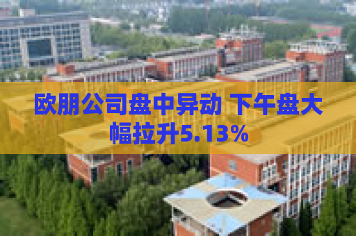 欧朋公司盘中异动 下午盘大幅拉升5.13%