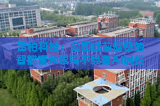 雷柏科技：公司此前储备的智能音频眼镜不具备AI属性  第1张