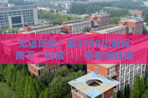 见证历史！超3700亿港元南下“扫货”，基金疯狂增持举牌