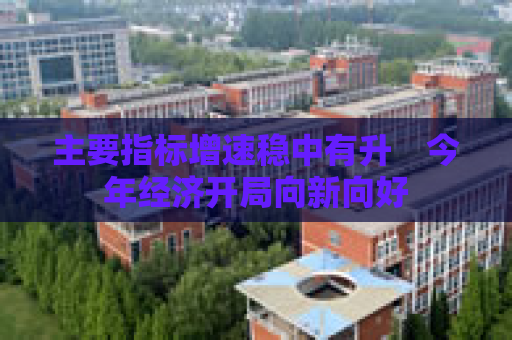 主要指标增速稳中有升　今年经济开局向新向好