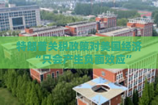 特朗普关税政策对美国经济“只会产生负面效应”
