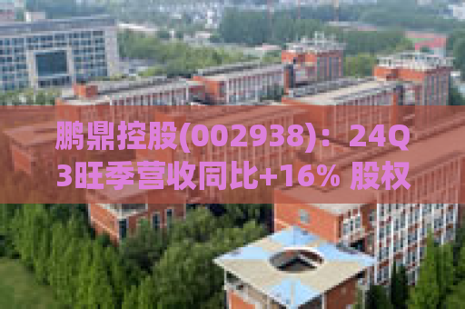 鹏鼎控股(002938)：24Q3旺季营收同比+16% 股权激励考核营收