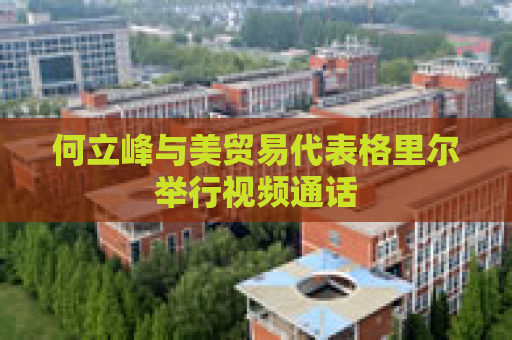 何立峰与美贸易代表格里尔举行视频通话