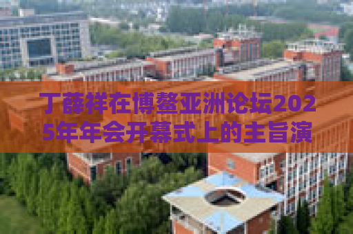 丁薛祥在博鳌亚洲论坛2025年年会开幕式上的主旨演讲（全文）