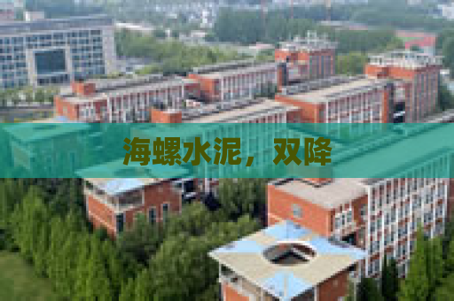 海螺水泥，双降