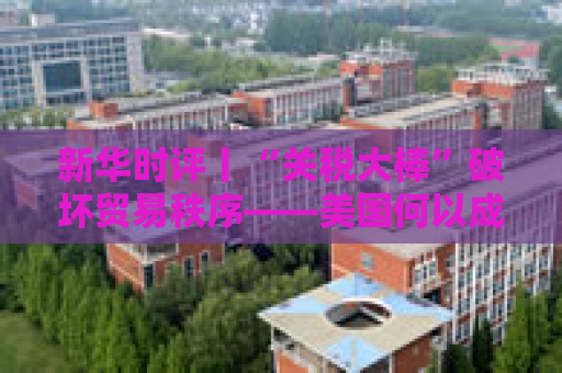 新华时评丨“关税大棒”破坏贸易秩序——美国何以成为全球“风险源”