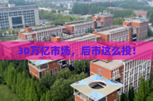 30万亿市场，后市这么投！  第1张