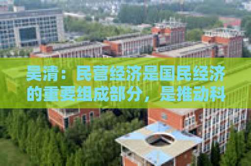 吴清：民营经济是国民经济的重要组成部分，是推动科技创新的重要力量