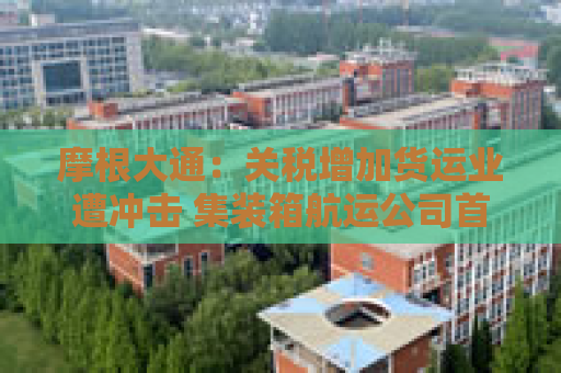 摩根大通：关税增加货运业遭冲击 集装箱航运公司首当其冲
