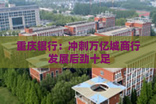 重庆银行：冲刺万亿城商行 发展后劲十足  第1张