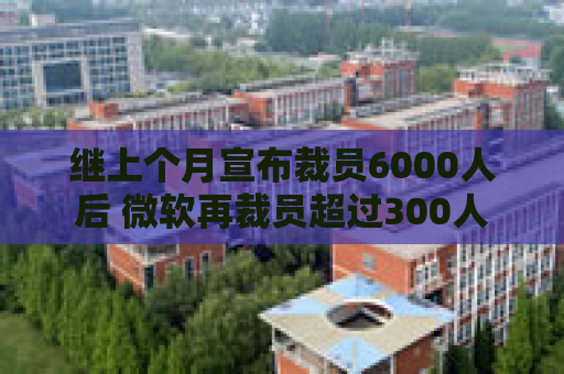 继上个月宣布裁员6000人后 微软再裁员超过300人