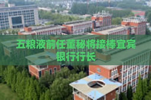 五粮液前任董秘将接棒宜宾银行行长