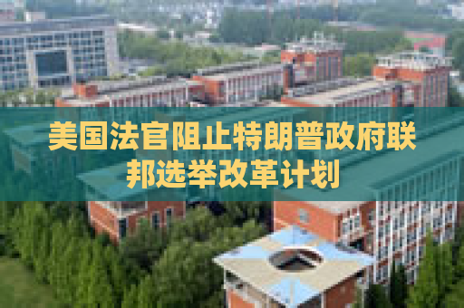 美国法官阻止特朗普政府联邦选举改革计划