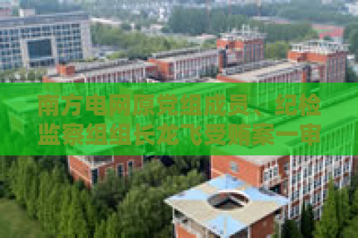 南方电网原党组成员、纪检监察组组长龙飞受贿案一审被判7年