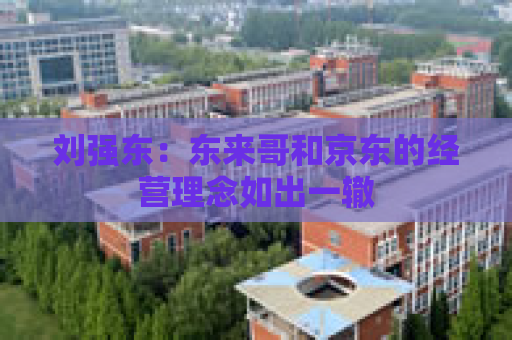 刘强东：东来哥和京东的经营理念如出一辙