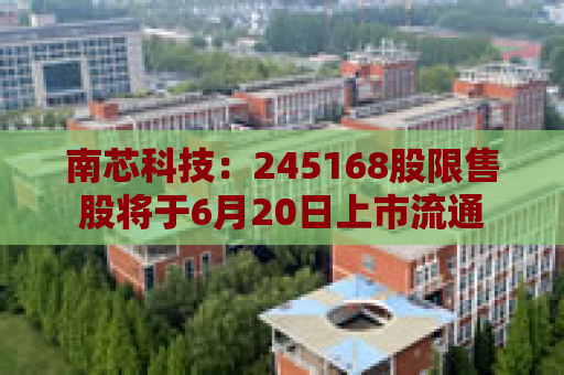 南芯科技：245168股限售股将于6月20日上市流通