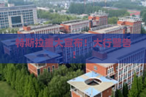 特斯拉重大宣布！大行警告！