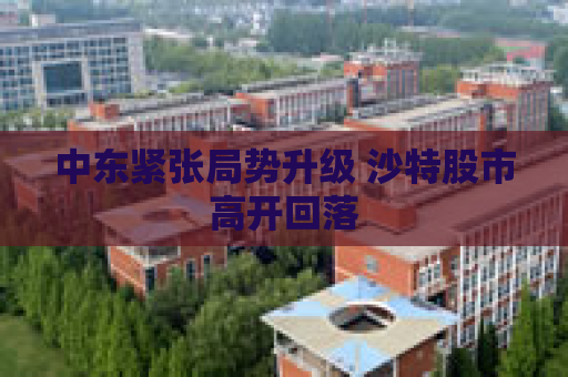 中东紧张局势升级 沙特股市高开回落