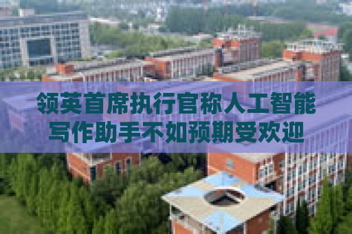 领英首席执行官称人工智能写作助手不如预期受欢迎