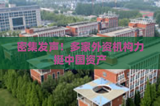 密集发声！多家外资机构力挺中国资产