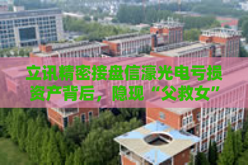 立讯精密接盘信濠光电亏损资产背后，隐现“父救女”商业戏码？