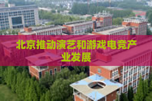 北京推动演艺和游戏电竞产业发展