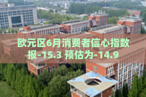 欧元区6月消费者信心指数报-15.3 预估为-14.9
