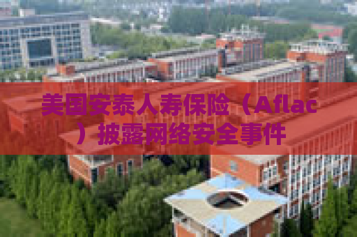 美国安泰人寿保险（Aflac）披露网络安全事件
