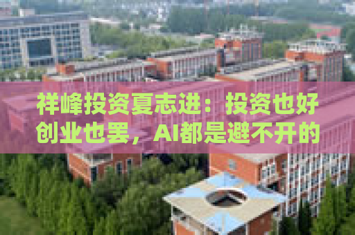 祥峰投资夏志进：投资也好创业也罢，AI都是避不开的主题