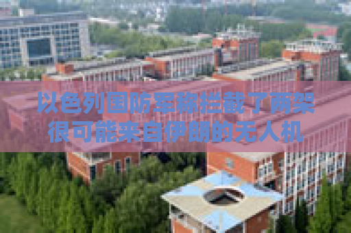 以色列国防军称拦截了两架很可能来自伊朗的无人机