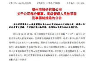 A股突发！总裁、财务总监、原董事长，都被采取刑事强制措施！公司半年报仍未披露！