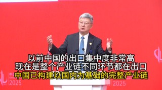 朱民：中国已构建以国内为基础的完整产业链