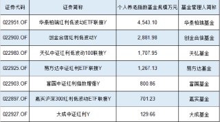 最受青睐个人养老金指数基金来了：华泰柏瑞红利低波动ETF联接Y获4543万元买入，位居第一名