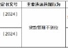 齐鲁银行聊城分行因贷款管理不到位被罚35万元