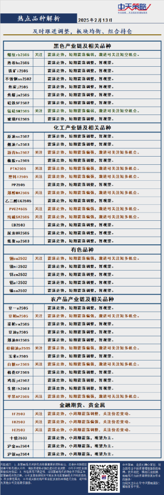 中天策略:2月13日市场分析