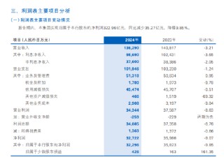 民生银行：2024年实现营业收入1362.9亿元 同比下降3.21%