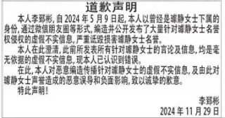 网友登报向百度前副总裁璩静道歉：曾自称其下属，编造虚假不实信息