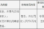 奉新九银村镇银行别发8万元：因未按规定采取防范计算机病毒的技术措施等