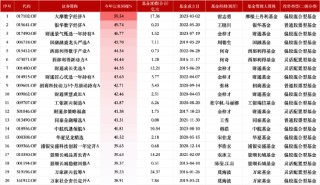 2024主动权益类基金业绩红榜：大摩数字经济A今年来涨幅59.54%暂居榜首，财通基金共5只上榜TOP20