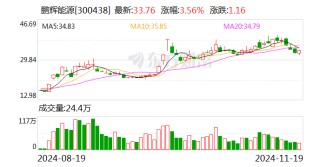 鹏辉能源：拟50亿元投建储能电芯等项目