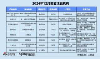 创投月报 | 12月募投回暖：高瓴资本设30亿保护型策略基金 北汽新能源月内增资两次破百亿