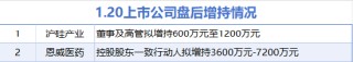 1月20日增减持汇总：恩威医药等2股增持 通富微电等4股减持 这两家公司承诺2025年不减持（表）