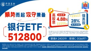 工商银行历史新高！银行ETF（512800）涨逾2%，红利逻辑驱动，主力资金狂涌