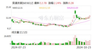 索通发展：2024年前三季度净利润约2.17亿元