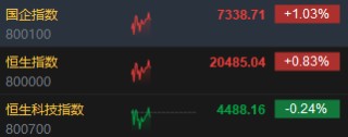 快讯：港股三大指数涨跌不一 科网股、海运股走强 半导体、光伏股下挫