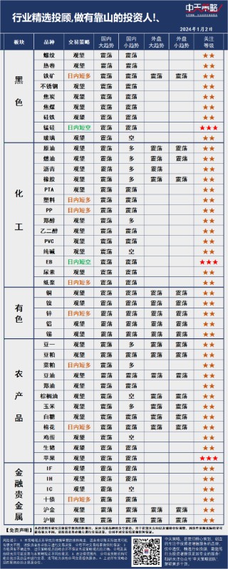 中天策略:1月2日市场分析