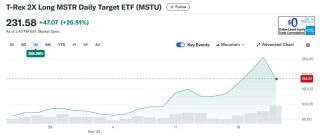 “比特币影子股”MSTR有多火？基金经理高呼是“不同的怪兽”，ETF被限制掉期交易