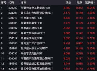 开门红！这类产品跨年人气旺：2025年开市仅两日，公募REITs板块几乎全线飘红，华夏首创奥莱REIT涨9.26%