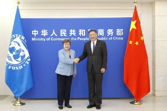 商务部部长王文涛会见国际货币基金组织总裁格奥尔基耶娃  第1张